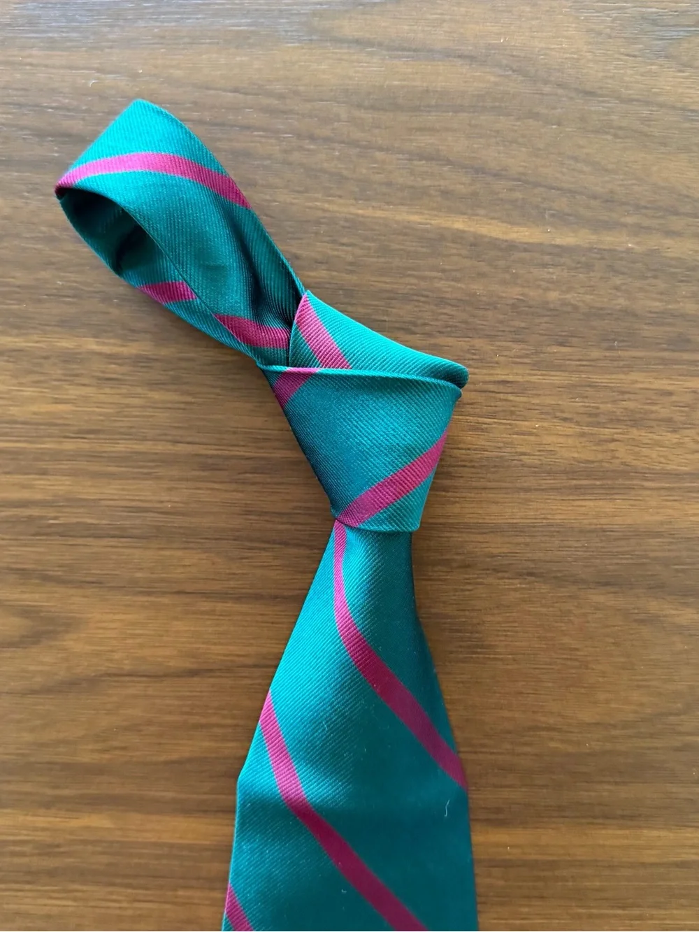 Polo by Ralph Lauren Teal Tie with Magenta Stripes